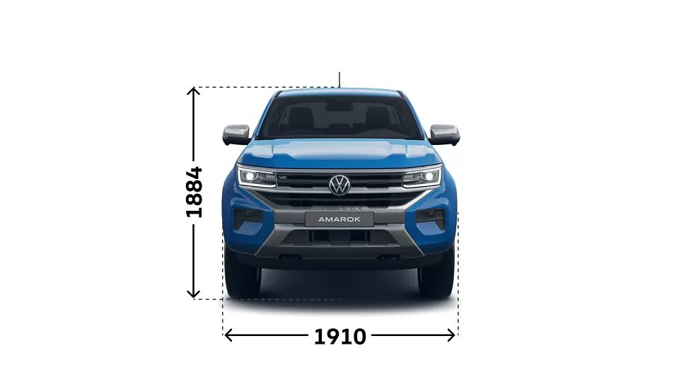 VW Amarok Aventura Abmessungen (Höhe und Breite)