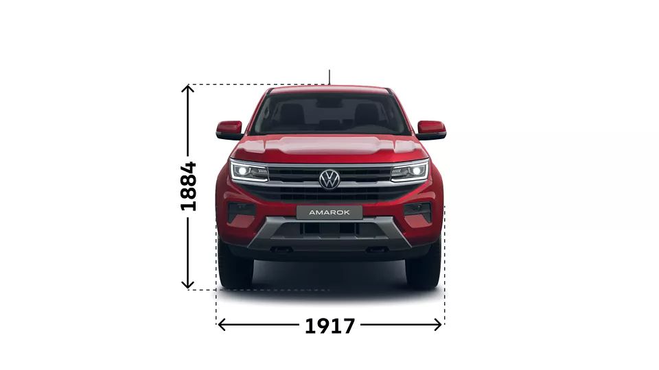VW Amarok Abmessungen (Höhe und Breite)