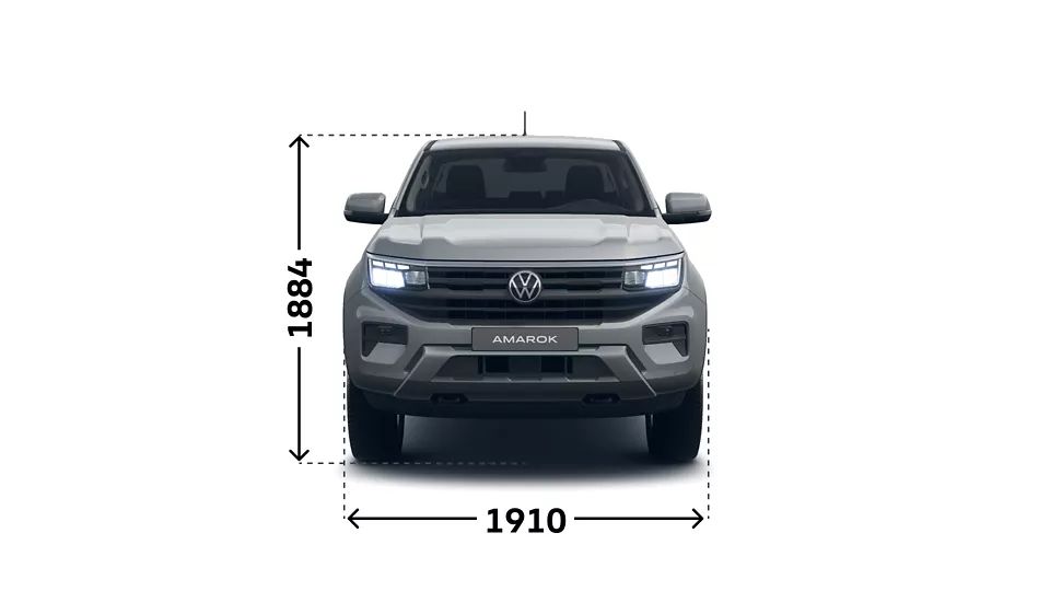 VW Amarok Life Abmessungen (Höhe und Breite)